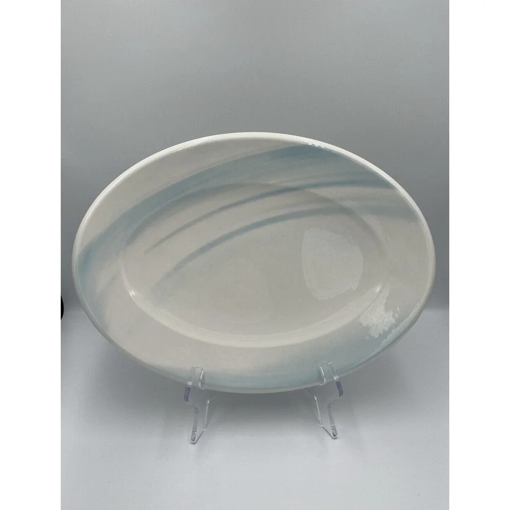 Villeroy & Boch City Life Sky Blue Oval Serving Platter 14